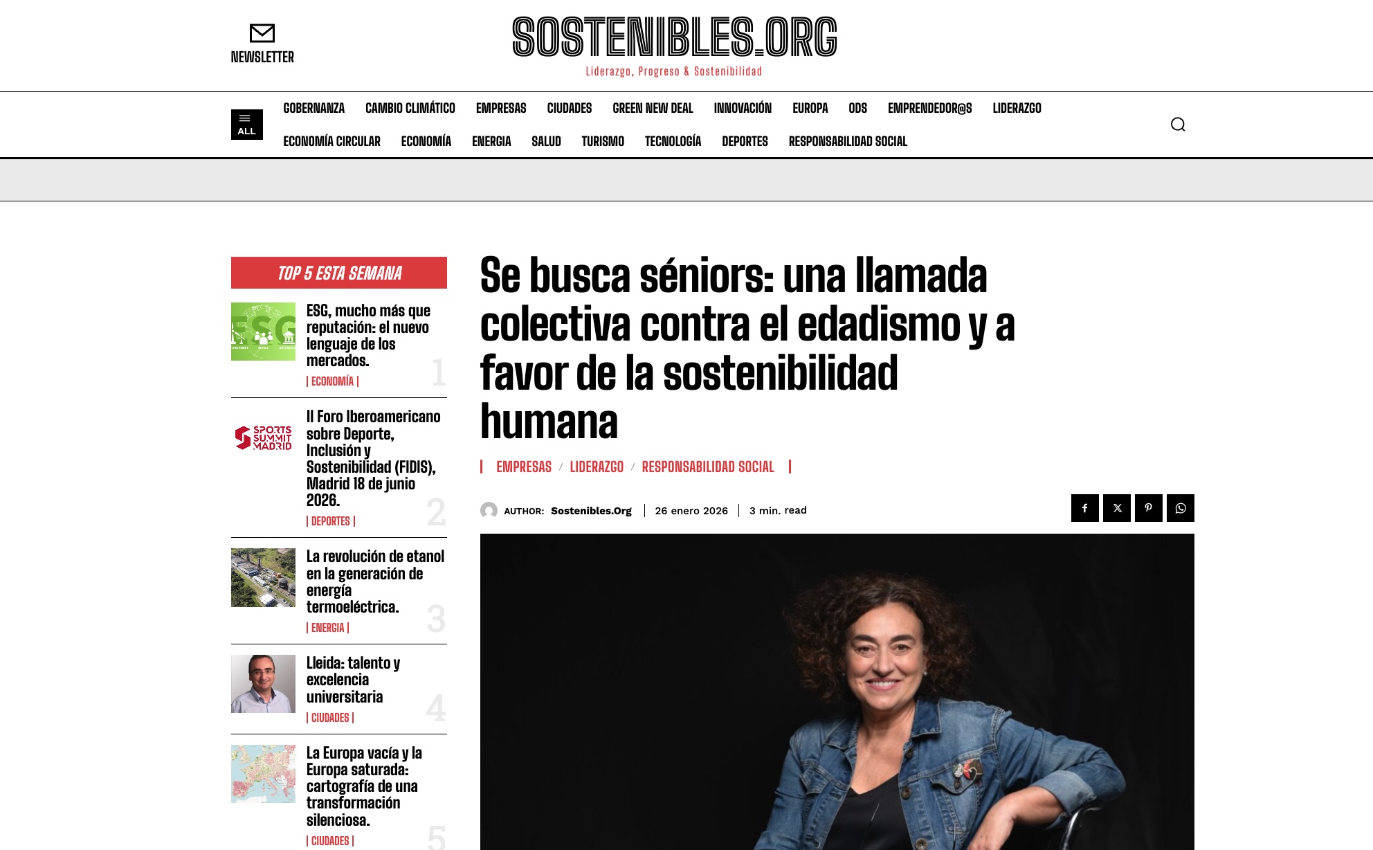 Una llamada colectiva contra el edadismo y a favor de la sostenibilidad humanaboral
