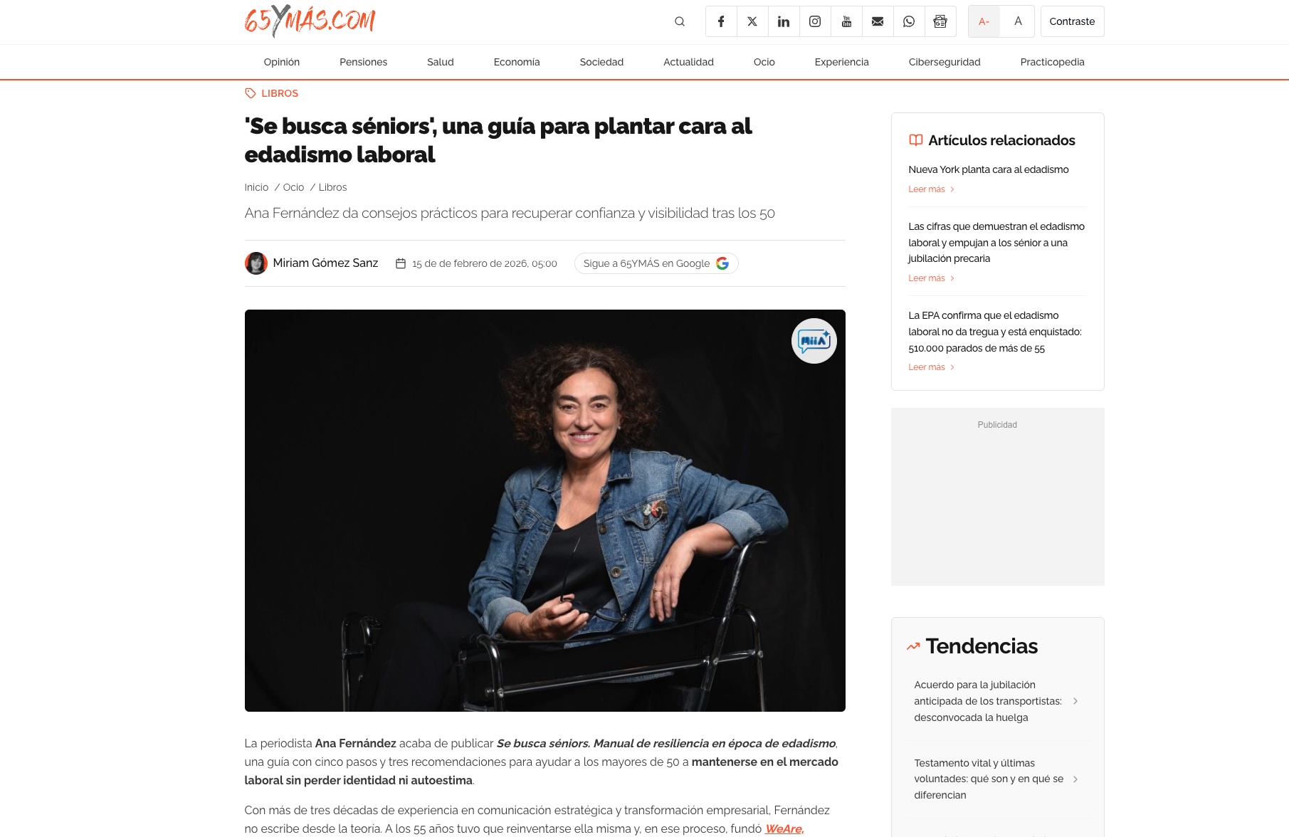 'Se busca séniors', una guía para plantar cara al edadismo laboral